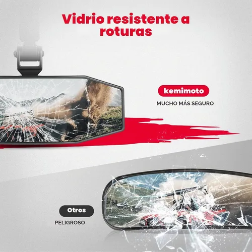 Vista 6 de KEMIMOTO Espejo Central UTV, Abrazadera de Aluminio Ajustable Espejo Retrovisor UTV se Ajusta a Jaula Antivuelco de 1.5"-2" y Compatible con Polaris
