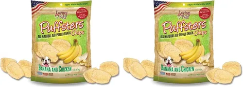 Vista 3 de Loving Pets Puffsters - Golosinas de pollo y plátano para perros (4 onzas), (5110)