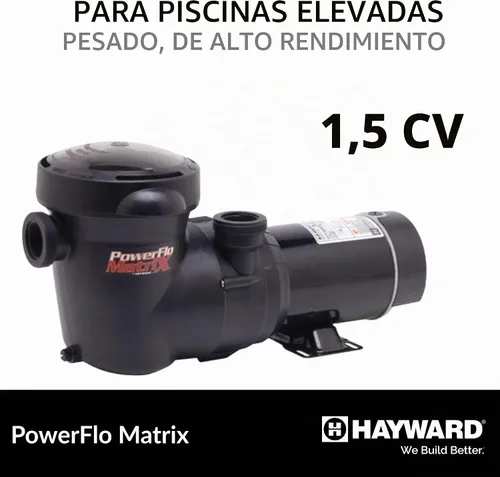 Vista 2 de Hayward W3SP15932S PowerFlo Matrix Bomba de piscina de doble velocidad sobre el suelo, 1.5 HP