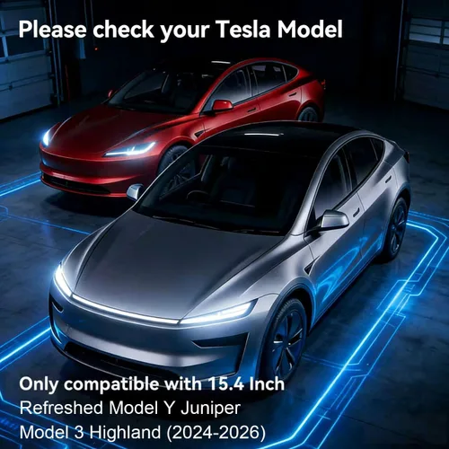 Vista 2 de OZPYKAE Protector de pantalla Highland para Tesla New Model Y Juniper 2025 y Model 3 (2024-2026), protector de pantalla Highland, protector