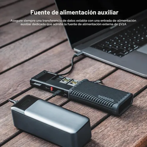 Vista 7 de PGYTECH USB 3.2 CFexpress A Card Reader Case 10GBps (CFexpress-A, Black)