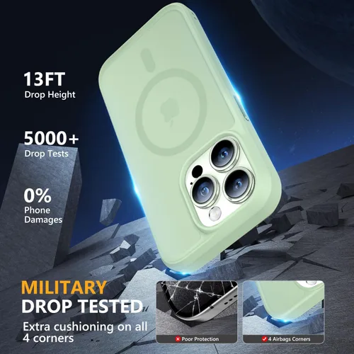 Vista 317 de MOCCA - Funda magnética resistente para iPhone XR de 6.1 pulgadas, compatible con MagSafe, funda con protección contra caídas de grado militar