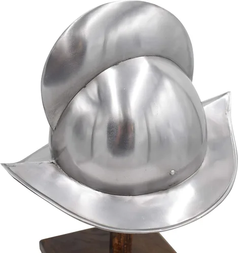 Vista 2 de Medieval Warrior Casco medieval Morion Boat de acero para adultos Disfraces medievales