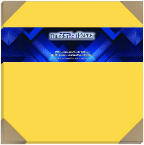 Vista 18 de 100 brillante amarillo dorado 65LB cover card de papel – 3" x 5" (3 x 5 inches) Tamaño photo card frame – 65 lb/Libra luz peso cartulina