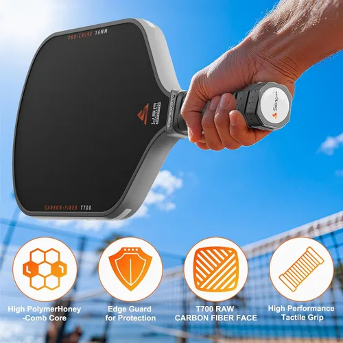 Vista 9 de Thermoformed Carbon Fiber Pickleball Paddle
