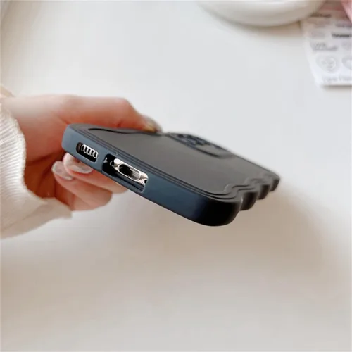 Vista 5 de Funda para Samsung Galaxy A32 4G, Galaxy A32 4G, sólida y bonita forma de marco de onda rizada a prueba de golpes, funda protectora de silicona