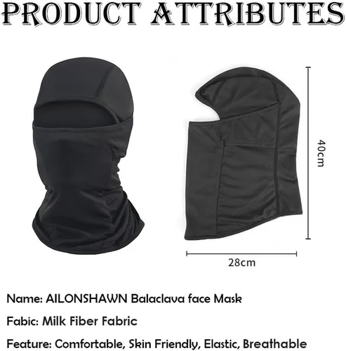 Vista 14 de Máscara de esquí para hombre, paquete de 2 pasamontañas, máscara facial para mujer, máscara de verano Shiesty, máscara de casco de motocicleta