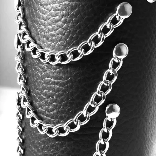 Vista 2 de Manfnee Guantelete de cuero Pulsera Armadura de muñeca Brazo de cuero Guardsr Brazo Armadura ajustable