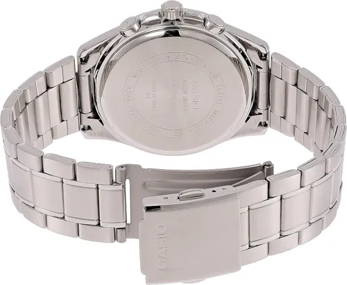 Vista 2 de Casio Enticer cronógrafo reloj de hombre con esfera blanca - MTP-1375D-7AVDF (A837), plateado, Cronógrafo