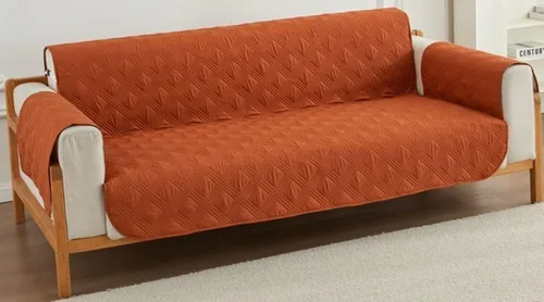 Vista 10 de Fundas para sofá de 3 plazas y 2 plazas y 1 plaza, funda de sofá reversible, funda acolchada ajustable para sofá, protectores impermeables