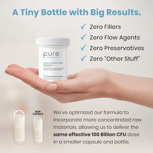 Vista 3 de Power Probiotic 100B, 100 mil millones de UFC, 30 cápsulas resistentes a los ácidos
