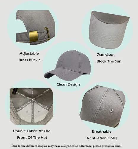 Vista 48 de Gorra de béisbol 100% algodón clásico deportivo casual gorra de golf Sunhat tamaño ajustable