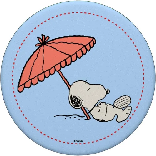 Vista 3 de Cacahuetes Snoopy Beach Bum PopSockets intercambiable PopGrip