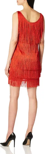 Vista 2 de Charades Flapper de moda para mujer, Rojo