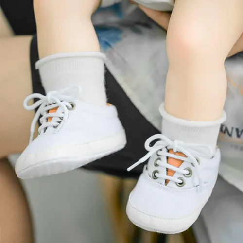 Vista 3 de Morbido - Tenis de lona para bebés y niños pequeños, antideslizantes, para recién nacidos, para recién nacidos, para recién nacidos de 0 a 18 meses