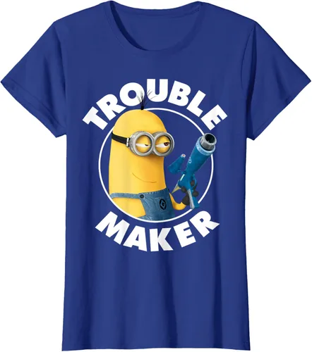Vista 56 de Despicable Me Minions Kevin Fabricante de Problemas Gráfico Camiseta Negro
