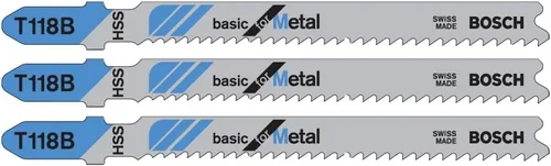 Vista 19 de Bosch T118EF100 100 piezas 3-5/8 pulgadas 11-18 TPI flexible para hojas de sierra caladora de metal con vástago en T