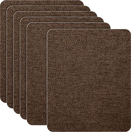 Vista 15 de Azobur Parche de reparación de sofá, 6 piezas de parches de microfibra, reparación de parches de tela autoadhesivos, aspecto lujoso, sofá de Beige