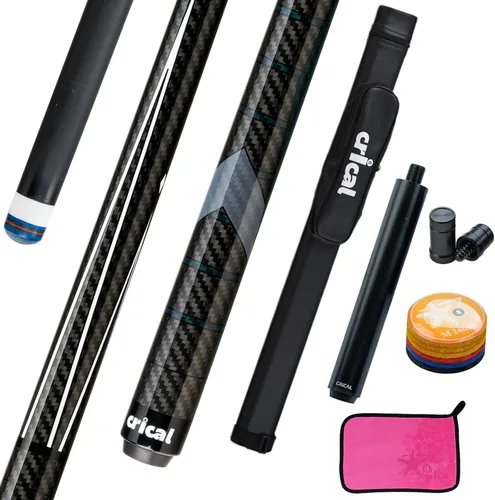 Vista 13 de CRICAL Carbon Fiber Pool Cue Stick 58in Low Deflection Billiard Cue