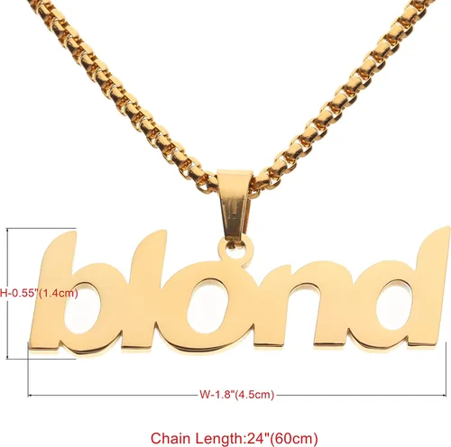 Vista 2 de Bld Hip Hop Rapper - Collar de cadena con colgante