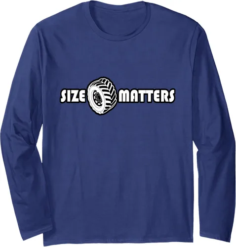 Vista 6 de Size Matters Shirt Tire Car Guy shirt Off Road Long Sleeve T-Shirt