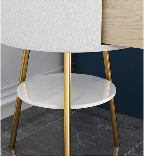 Vista 4 de EYPKPL Lámpara de poste vertical 2 en 1 lámpara de pie con mesa y carga inalámbrica mesita de noche lámparas de pie lámpara de poste lámpara de piso