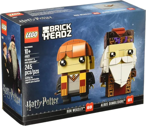 Vista 2 de Edición limitada LEGO 41621 BrickHeadz Ron Weasley & Albus Dumbledore Kit de construcción de 245 piezas
