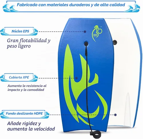 Vista 2 de Bo-Toys Tabla de bodyboard ligera con núcleo EPS