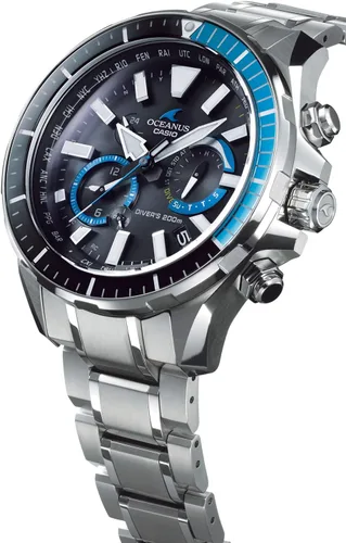 Vista 2 de Casio Oceanus OCW-P2000-1AJF Oceanus Cachalot Divers Reloj solar Bluetooth para hombre