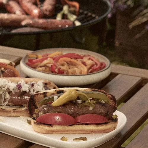 Vista 6 de Beyond Meat Beyond Sausage Salchichas de Cena a Base de Plantas, Brat Original 14 oz