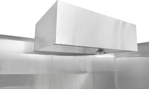Vista 5 de HOODMART Paneles de Pared Metálicos de 48" x 84" - Lámina de Acero Inoxidable con Tapas Terminales, Protector Contra Salpicaduras Trasero