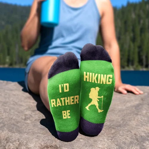 Vista 7 de VICRAZY Calcetines para senderismo, escalada, correr para hombres, mujeres, senderismo, escalada, correr, accesorios de bicicleta, relleno