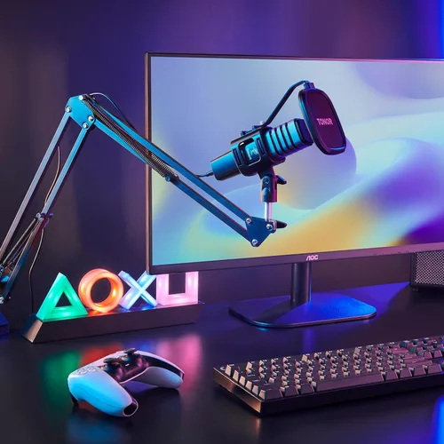 Vista 9 de TONOR TC30+ - Kit de micrófono USB, grabación de podcasts para PC, condensador cardioide, juego de micrófono para computadora, juegos, transmisión
