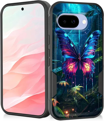 Vista 117 de Funda para Pixel 7a, resistente de doble capa híbrida de policarbonato duro de goma suave a prueba de golpes para Google Pixel 7A 6.1 pulgadas