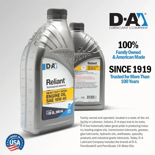 Vista 4 de 52108, Reliant - Aceite de motor diésel resistente SAE 15W40 (CK-4) convencional Comparable a la triple protección T4 Cubo de 5 galones
