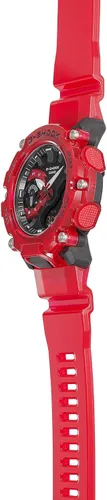 Vista 4 de G-Shock GA2200SKL-4A - Reloj serie esqueleto con ondas de sonido, color rojo, Transparente Rojo, talla única