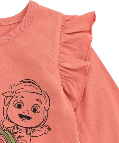 Vista 6 de CoComelon JJ Cody Nina - Conjunto de camiseta y leggings para bebés y niños pequeños