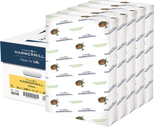 Vista 18 de Hammermill - Papel de color, papel de impresora color ante de 20 libras, 8.5 x 11 pulgadas - 1 resma (500 hojas), fabricado en los Estados Unidos