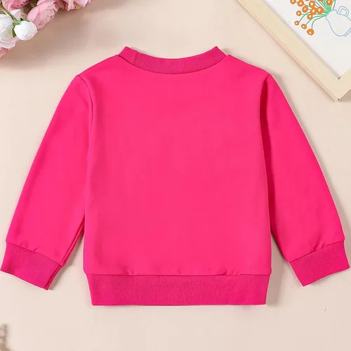 Vista 3 de Mtsebmves Mommy and Me Conjuntos a juego Sudadera de manga larga para la familia, trajes a juego sin botones, Rojo rosa