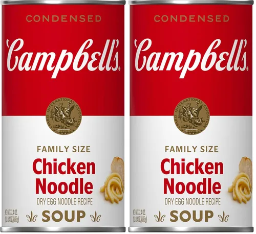Vista 10 de Campbell's - Sopa condensada de fideos con pollo tamaño familiar, lata de 22.4 onzas