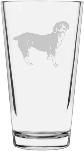 Vista 165 de Podenco Canario - Vaso de pinta de 16 onzas con temática de perro personalizado