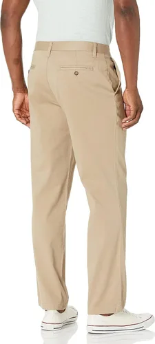 Vista 3 de Nautica Pantalón de cubierta chino liso elástico con parte delantera plana para hombre