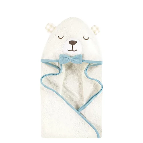 Vista 75 de Hudson Baby Toalla con capucha unisex de algodón con cara de animal para bebé, cocodrilo, talla única