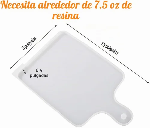 Vista 2 de LET'S RESIN Moldes de Bandeja de Resina de Silicona, Moldes de Resina de Epoxy para Tabla de Corte Rectangular, Moldes de Silicona Grandes