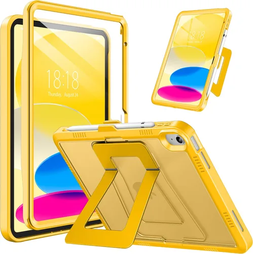 Vista 19 de DTTO Funda para iPad (A16) 11ª generación de 11 pulgadas 2025, funda para iPad de 10ª generación, soporte ajustable para vertical/paisaje, protector