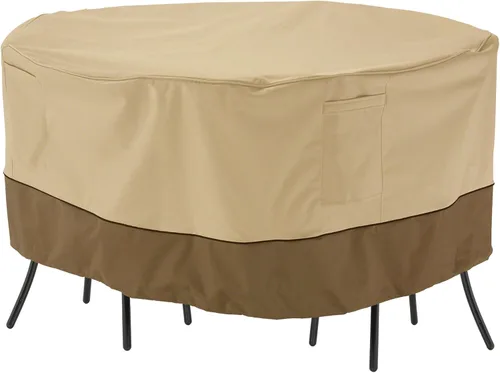 Vista 16 de Classic Accessories Veranda - Juego de mesa redonda y silla para patio de 30 pulgadas resistente al agua
