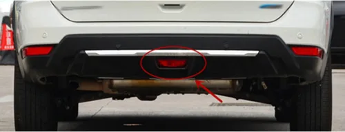 Vista 2 de Para Nissan X-Trail 2014-2016, lámpara de parachoques trasero lámpara trasera