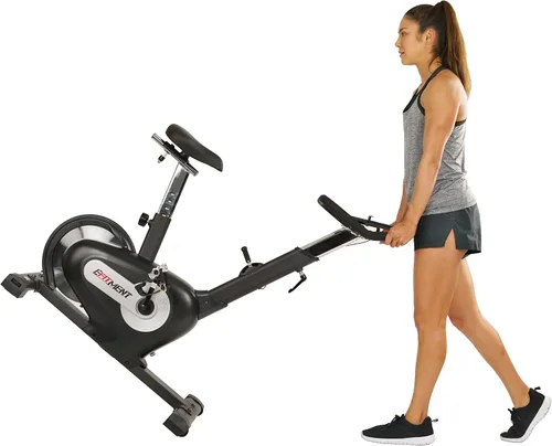 Vista 8 de EFITMENT Exercise Bike, Indoor Cycling Bike for Home Cardio, Low Noise Stationary Bikes with Adjustable Magnetic, LCD Monitor, Pulse Grips, Device