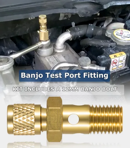 Vista 4 de Kit de Servicio de Purga de Aire con Filtro de Combustible y Manguera de Polietileno y Perno Banjo para Motores Ford 6.4L Powerstroke Diesel F250