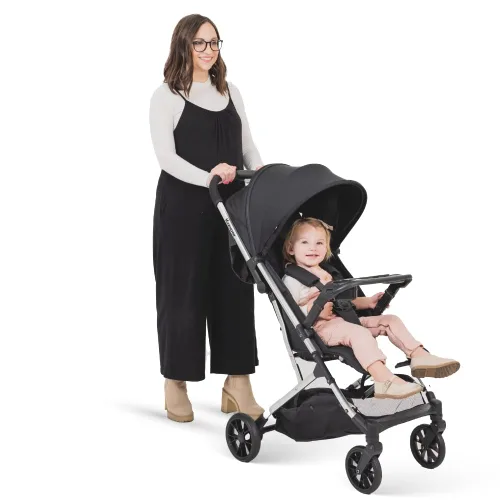 Vista 15 de Joovy Kooper RS2 - Cochecito doble ligero de viaje con bandejas dobles para aperitivos, plegado con una sola mano, asientos reclinables
